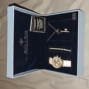 Stunning Watch, Bracelet, & Necklace Trio!